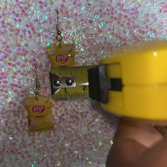 Potato Chip Dangle Earrings - Picture 10 of 17